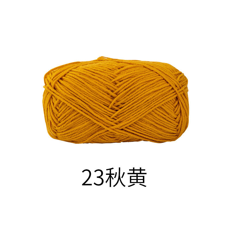 Snow Fairy Cute Doll No. 2 4-Ply Combed Cotton Milk Handmade Crochet DIY Knitting Kit Doll Yarn Ball