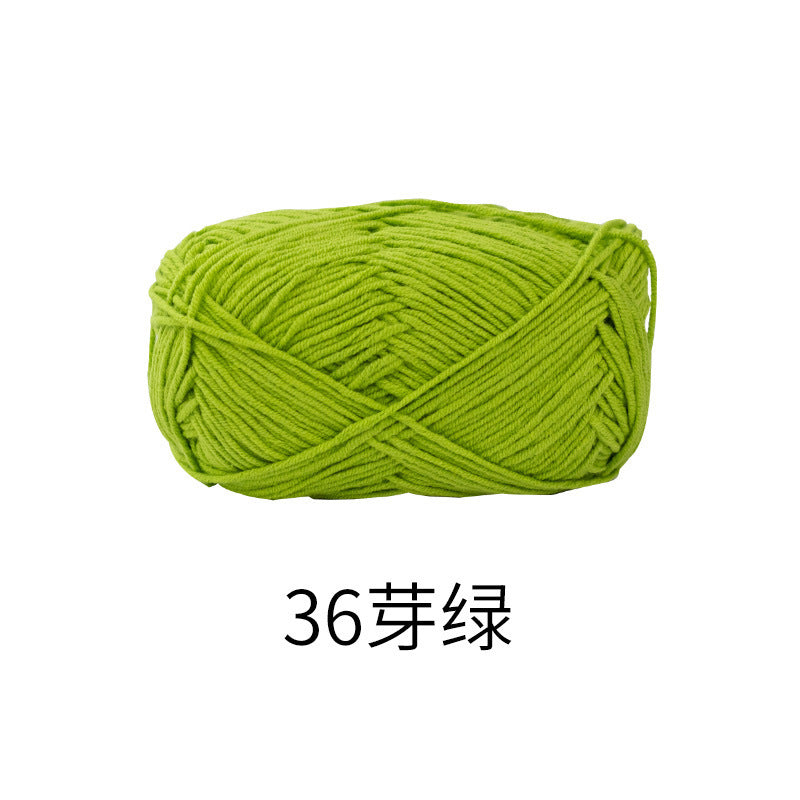 Snow Fairy Cute Doll No. 2 4-Ply Combed Cotton Milk Handmade Crochet DIY Knitting Kit Doll Yarn Ball