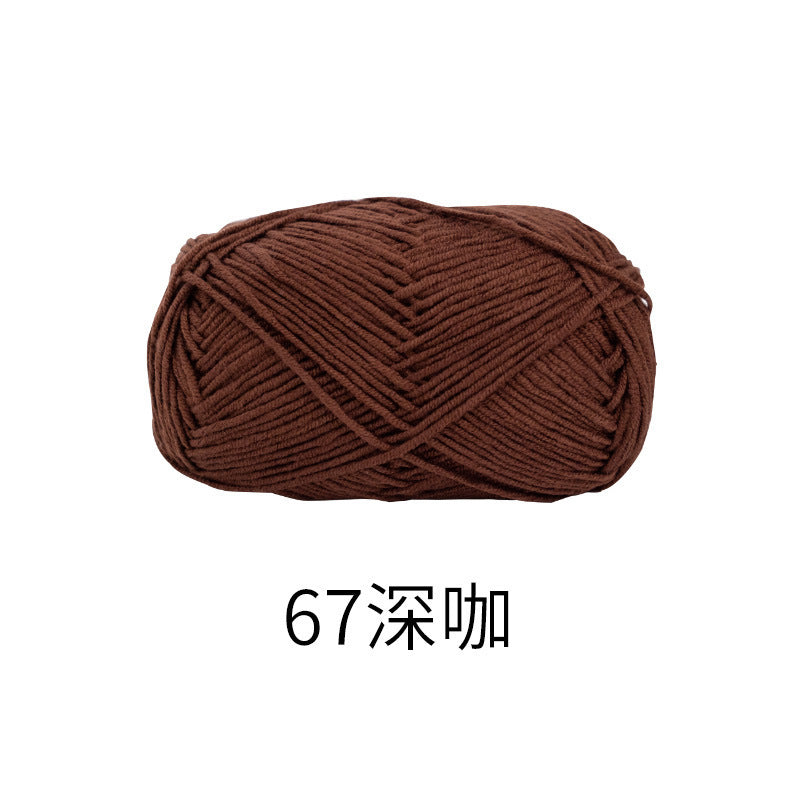 Snow Fairy Cute Doll No. 2 4-Ply Combed Cotton Milk Handmade Crochet DIY Knitting Kit Doll Yarn Ball