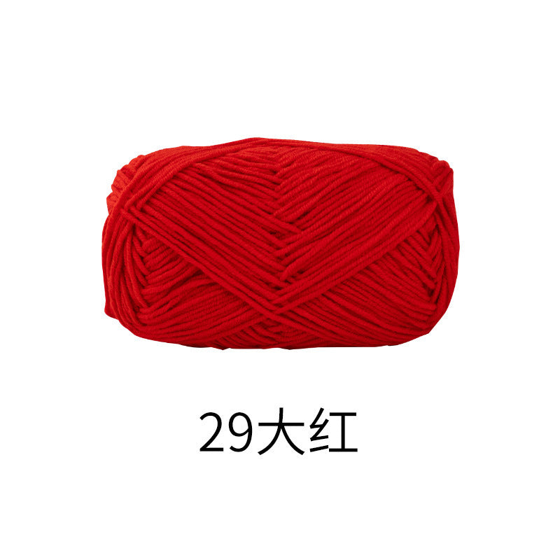 Snow Fairy Cute Doll No. 2 4-Ply Combed Cotton Milk Handmade Crochet DIY Knitting Kit Doll Yarn Ball