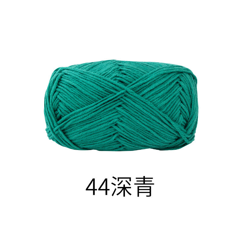 Snow Fairy Cute Doll No. 2 4-Ply Combed Cotton Milk Handmade Crochet DIY Knitting Kit Doll Yarn Ball