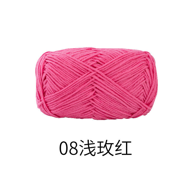 Snow Fairy Cute Doll No. 2 4-Ply Combed Cotton Milk Handmade Crochet DIY Knitting Kit Doll Yarn Ball