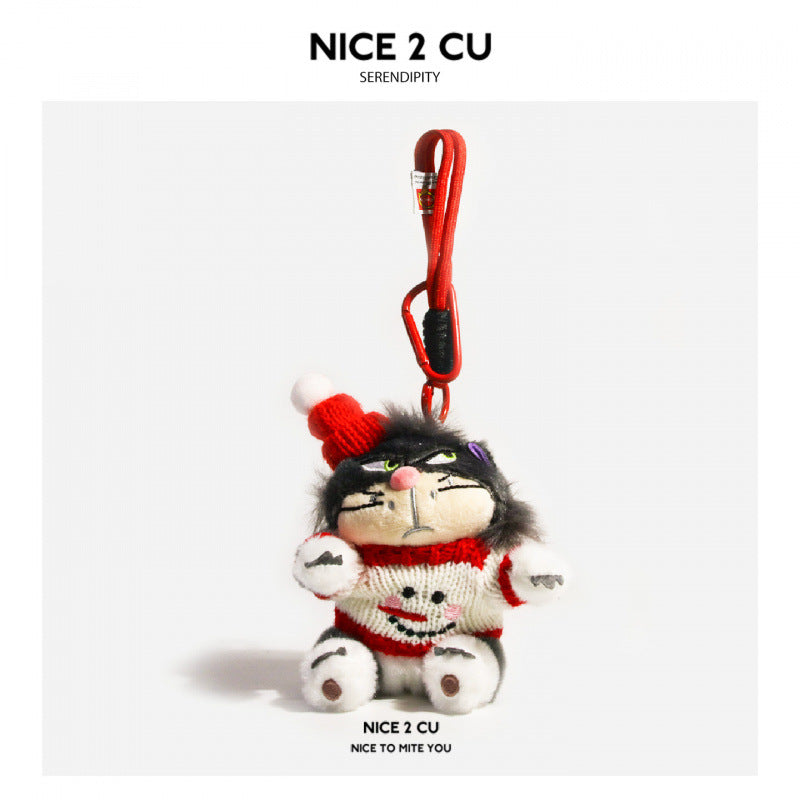 Christmas Gift Cute Lucifer Backpack Pendant Plush Doll Keychain Couple Student