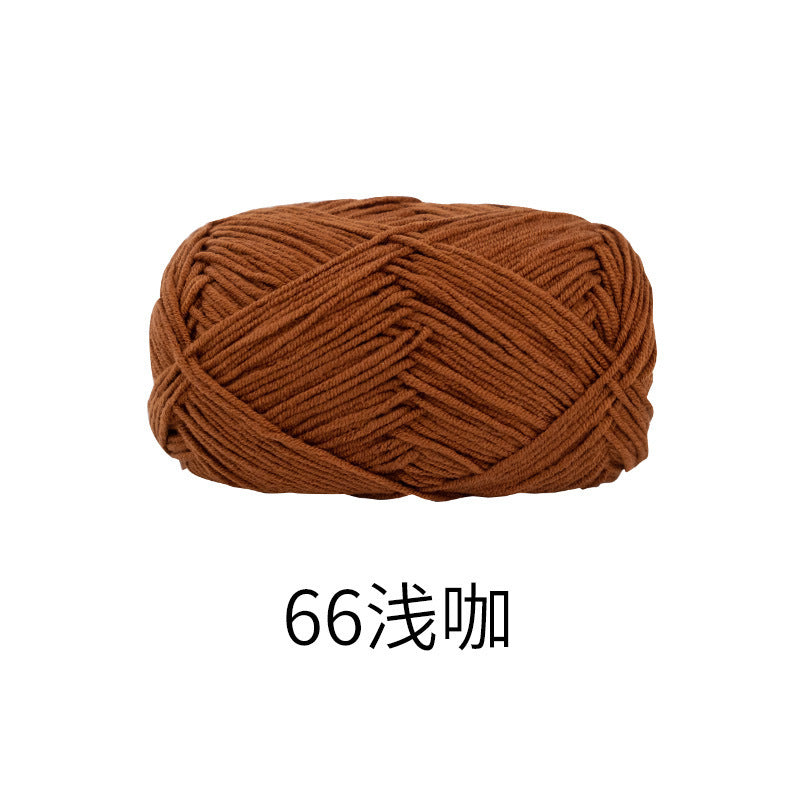 Snow Fairy Cute Doll No. 2 4-Ply Combed Cotton Milk Handmade Crochet DIY Knitting Kit Doll Yarn Ball