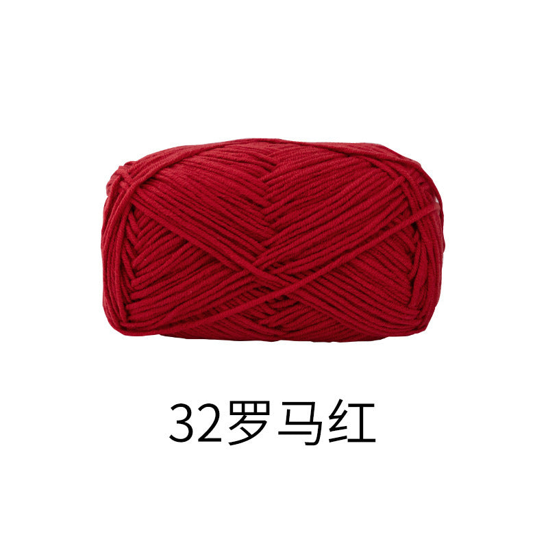 Snow Fairy Cute Doll No. 2 4-Ply Combed Cotton Milk Handmade Crochet DIY Knitting Kit Doll Yarn Ball