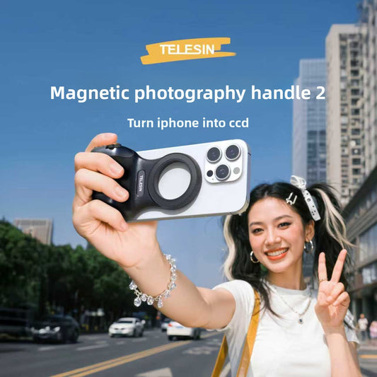 TELESIN FunShoot Magsafe Assistant Handle for Android Phone Photography with Infinite Zoom