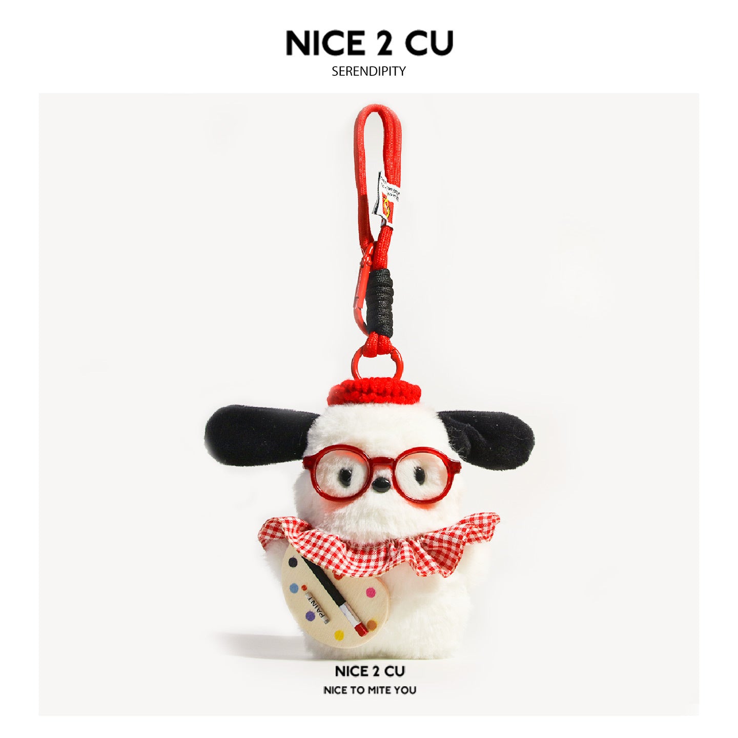 Christmas Cute Pacha Backpack Pendant Bib Plush Doll diy Keychain Doll Bag Couple Gift