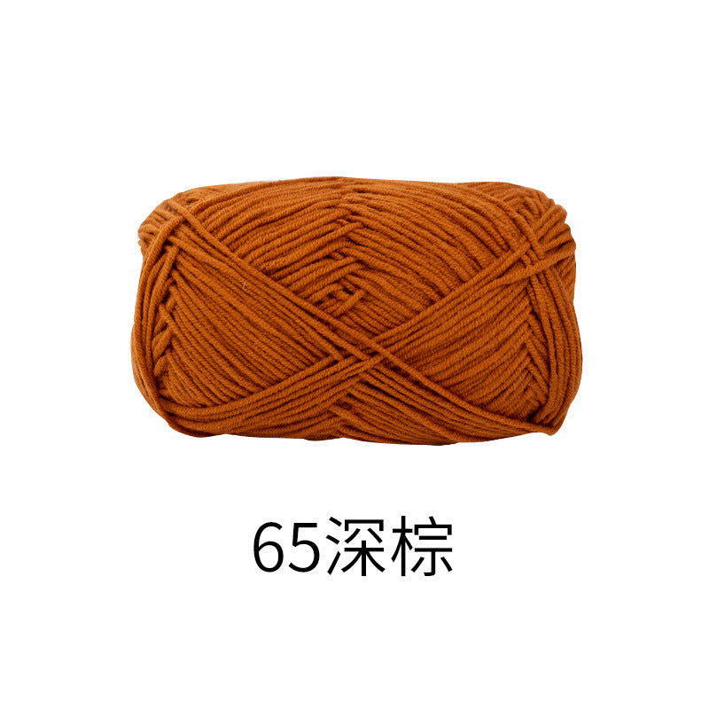 Snow Fairy Cute Doll No. 2 4-Ply Combed Cotton Milk Handmade Crochet DIY Knitting Kit Doll Yarn Ball